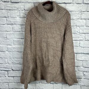 Anthropologie Maeve Chunky Soft Turtleneck Sweater Size XL NWT
